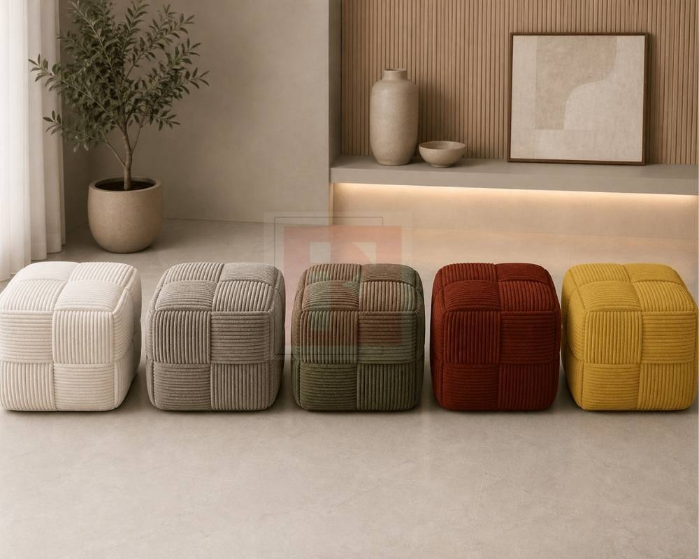 Textured Cube Stool photo 3