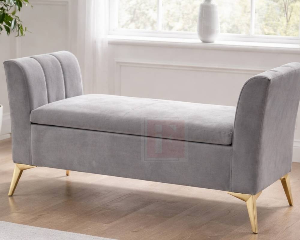 Upholstered Bench with Lift-Up Storage photo 5