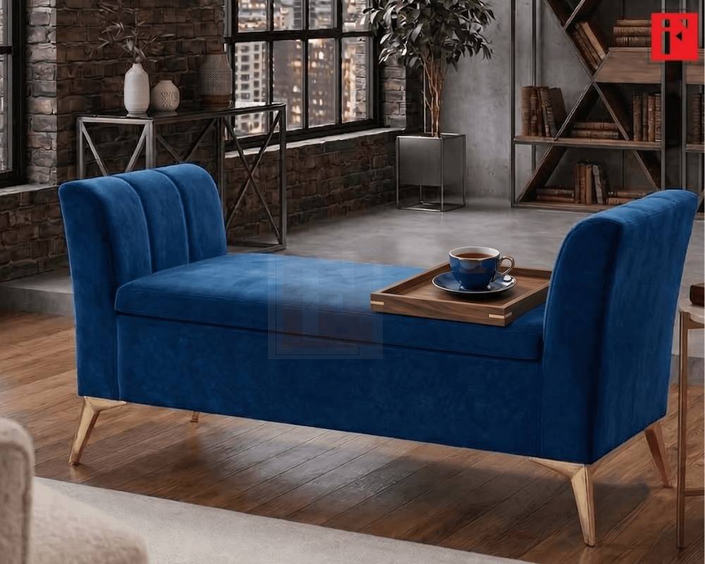 Upholstered Bench with Lift-Up Storage photo 3