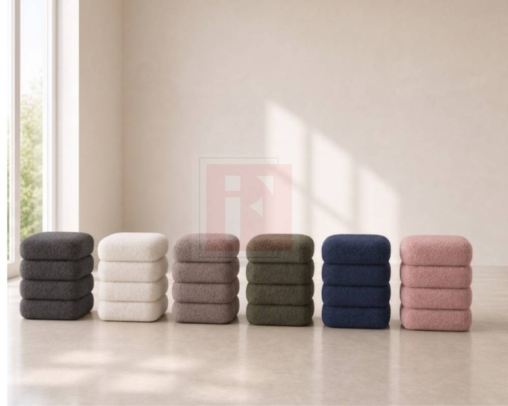 Boucle Stack Stool photo 2