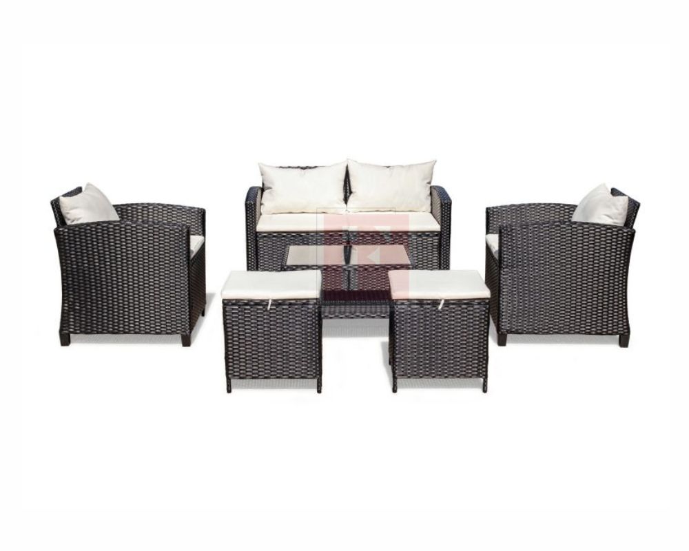 Outdoor Rattan Lounge Set photo 2