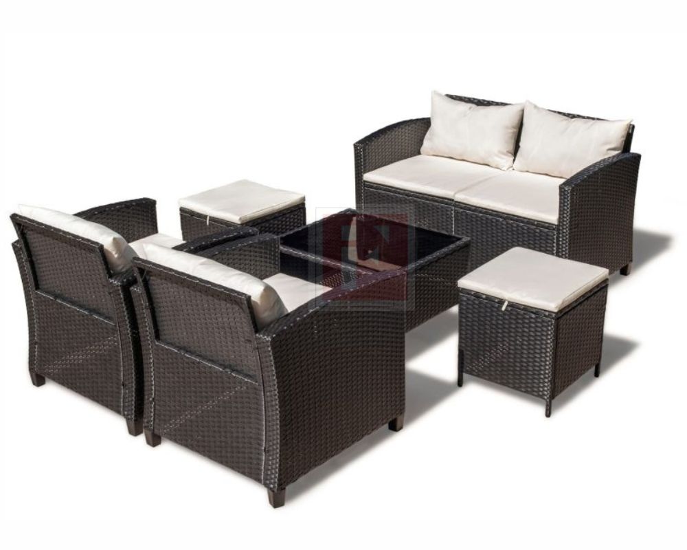 Outdoor Rattan Lounge Set photo 3