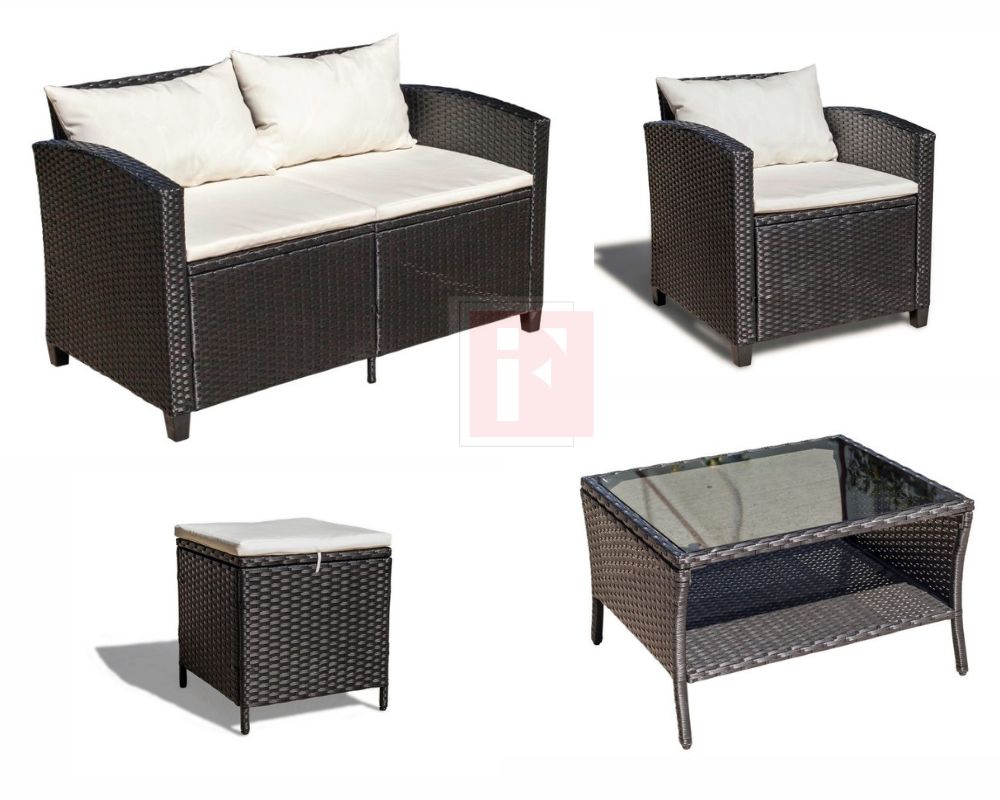 Outdoor Rattan Lounge Set photo 4