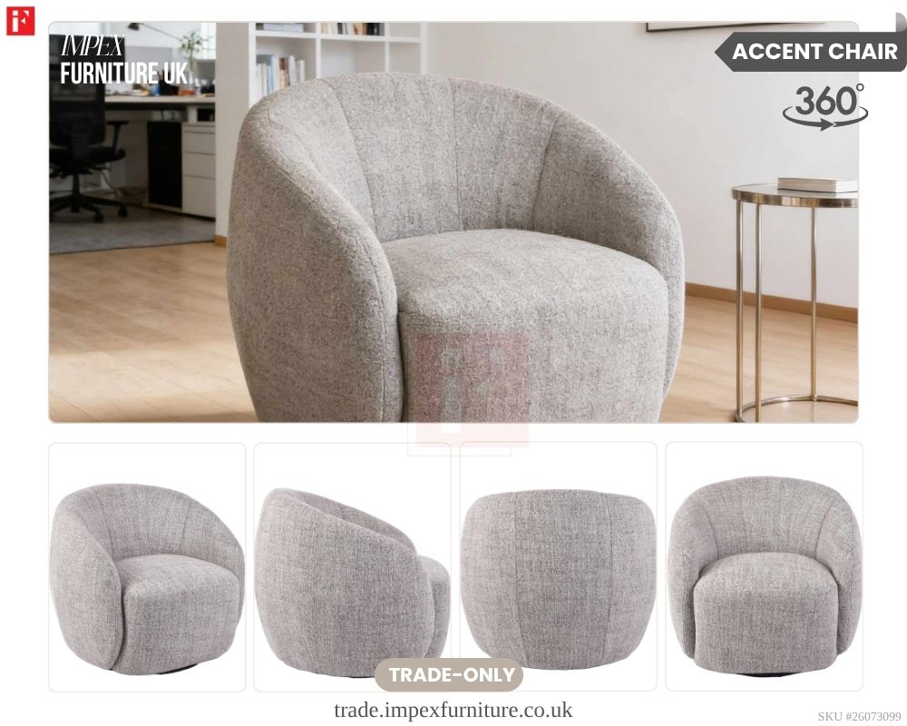 Swivel Barrel Chair photo 3