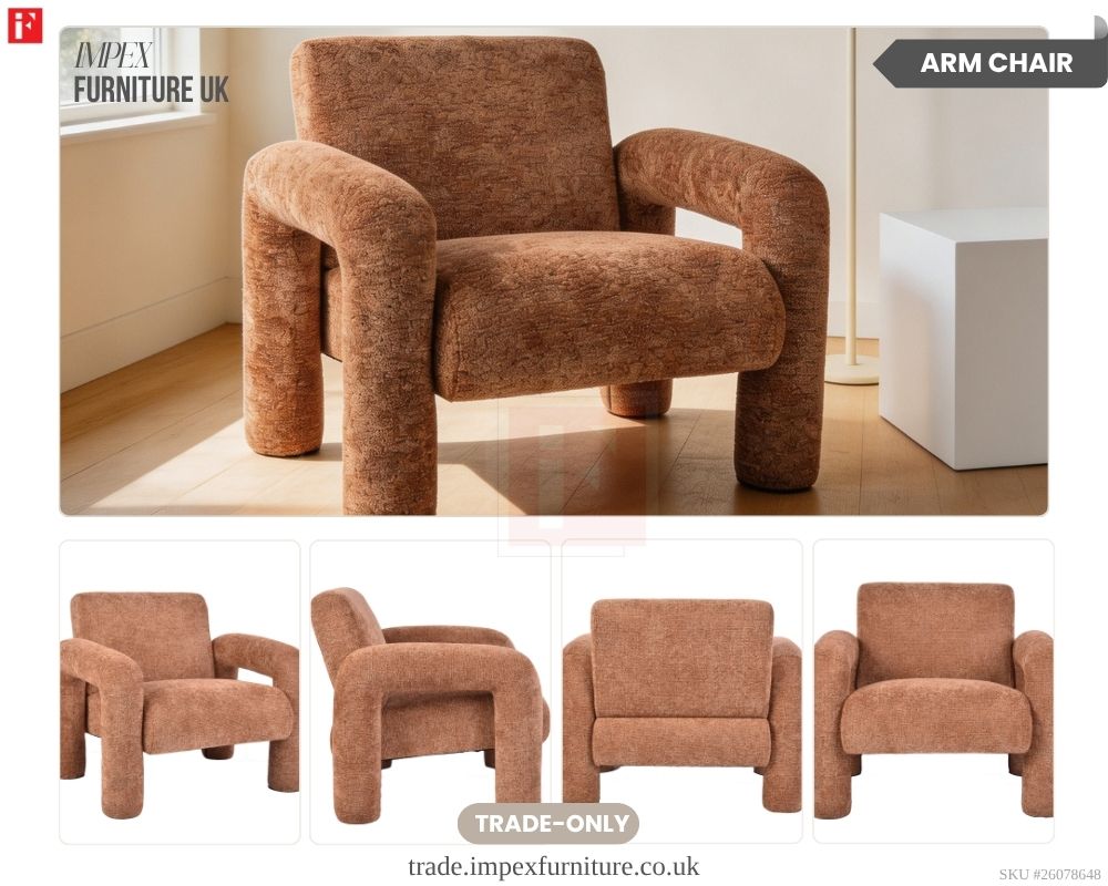 Upholstered Accent Armchair photo 5