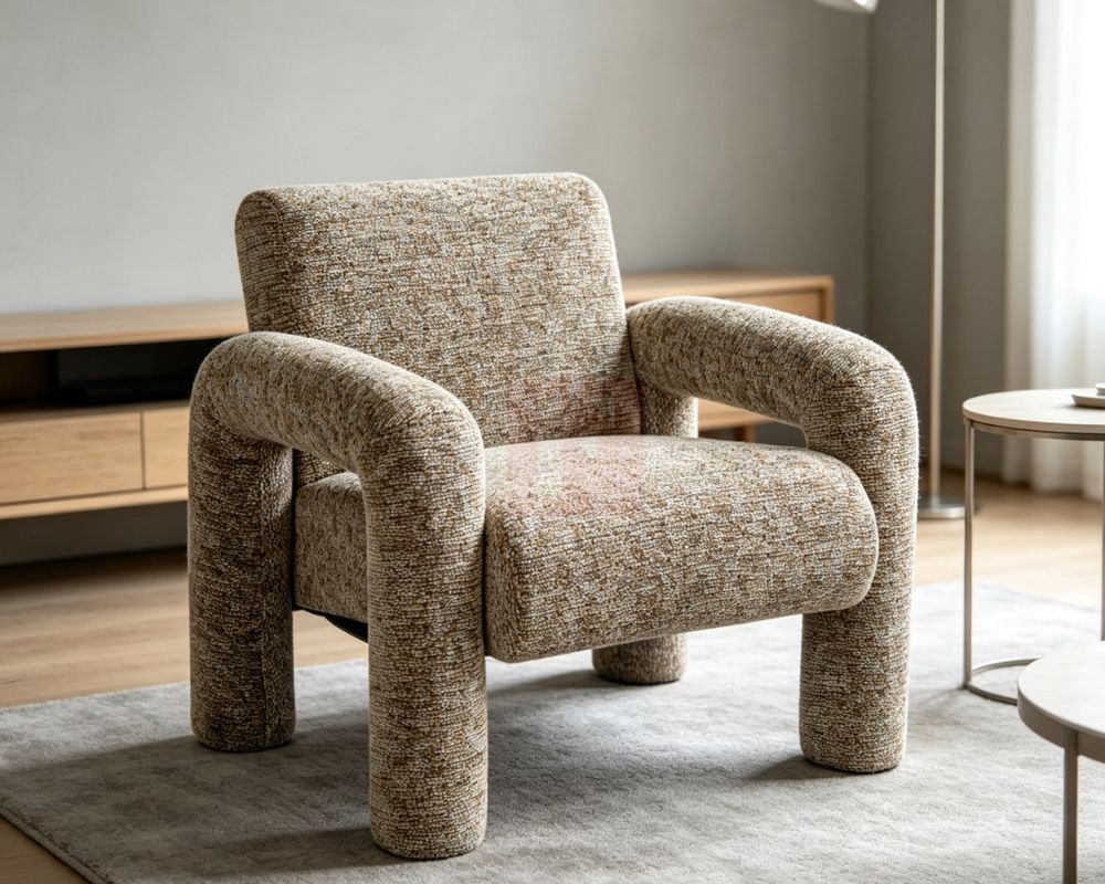 Upholstered Accent Armchair photo 4