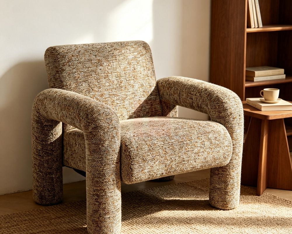 Upholstered Accent Armchair photo 3
