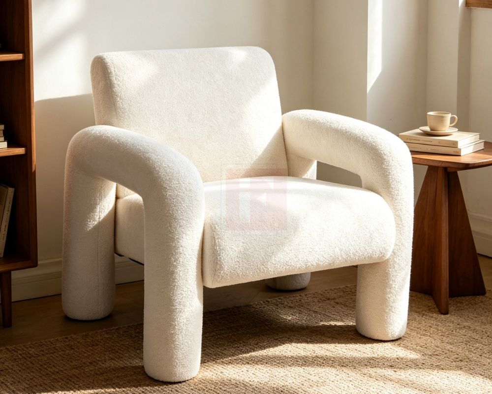 Upholstered Accent Armchair photo 2