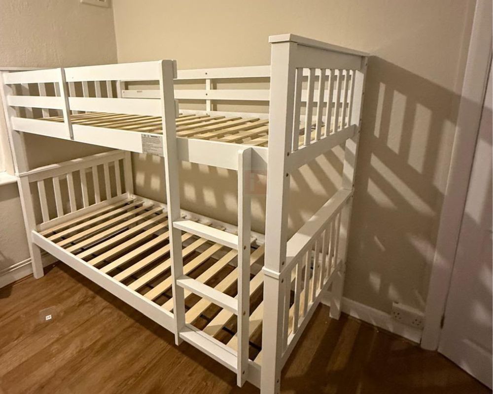 Solid Wood Single Bunk Bed – UK Stock photo 4