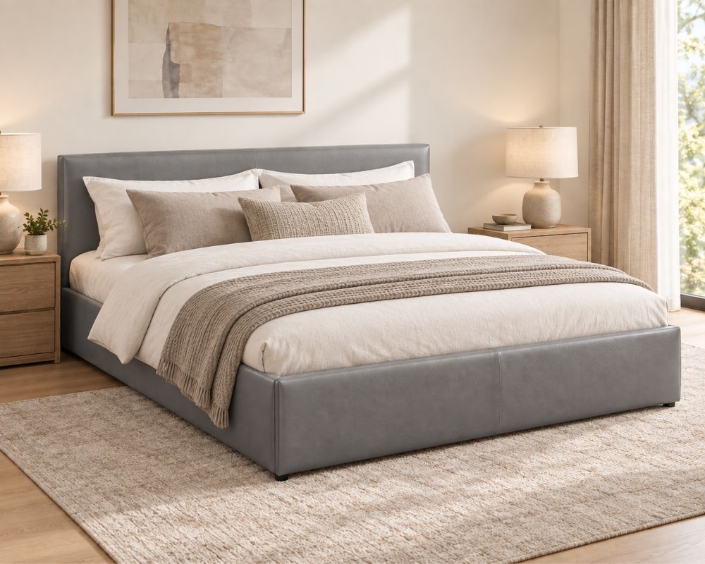 Leather Lift-Up Storage Beds photo 3